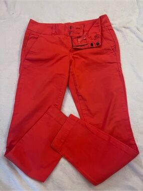 J. Crew ANDIE Pants in Vivid Red
